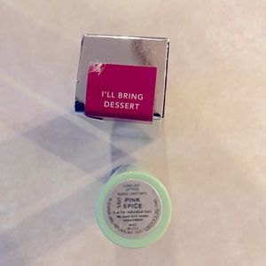 Two lip sticks, Clinique in Pink Spice and BelleEnArgent in I’ll bring Dessert.